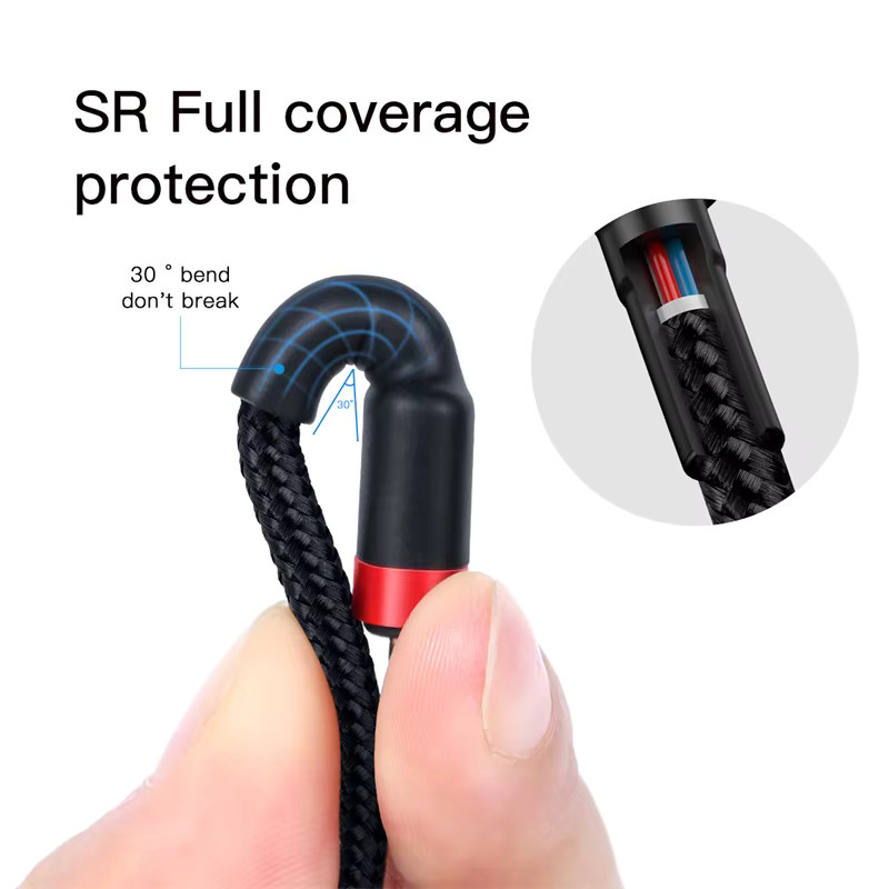 Baseus USB C auf USB Typ C Kabel in Schwarz mit 60 W PD Schnellladung für MacBook Pro, Samsung und Xiaomi - Bild 5