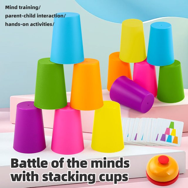 KNYYSECQ Stapelbecher, Bunt / Mehrfarbig, Desktop-Spielzeug - Bild 1