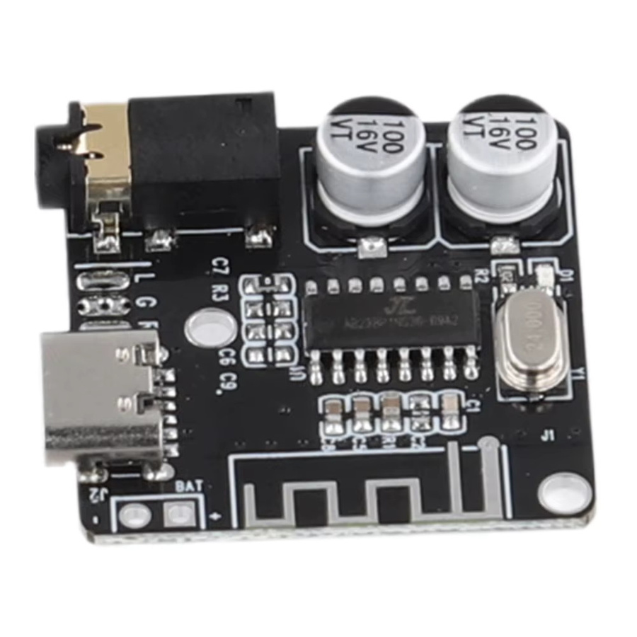 ALLOET Bluetooth 5.0 Audio-Empfängerplatine, MP3-Verlustfreier Decoder, kabelloses Stereo-Musikmodul in Schwarz - Bild 5