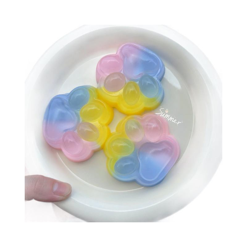 Linyi toy Regenbogen Katze Pfote Kneten Bunt / Mehrfarbig ab 3 Jahren - Bild 2