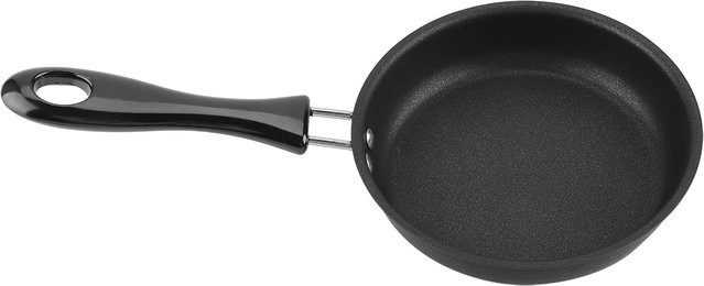 Qiilu Antihaft Pfanne aus Gusseisen in Schwarz, Durchmesser: 12 cm - Bild 1