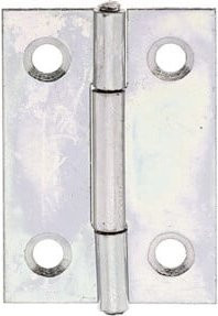 GAH Alberts Tür-Scharnier kantig aus Stahl, sendzimirverzinkt in Silber, B: 36 mm, H: 38 mm - Bild 1