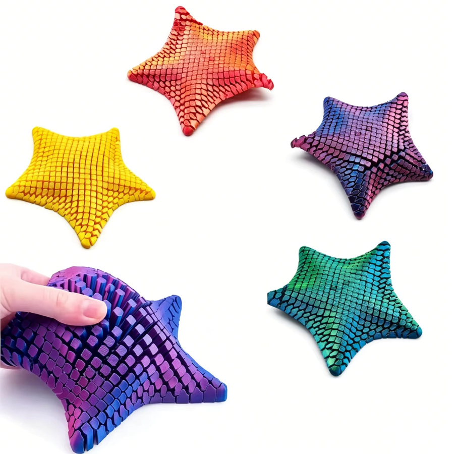 soulbao Seestern-Fidget-Spielzeug, 3D-gedruckt, multicolour, 2-teiliges Set - Bild 4