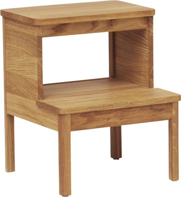Form&Refine A Line Tritthocker aus Holz in Braun im skandinavischen Design - Bild 1