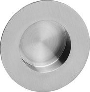 Intersteel Schiebetürmuschel aus Edelstahl in Silber, Durchmesser: 34,54 cm, Dicke: 1,3 cm - Bild 1