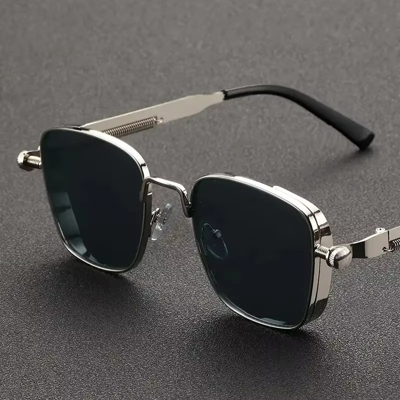 MDOD Sonnenbrille rechteckig, Metall, Vollrand, silber - Bild 2