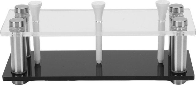 2er-Set KONNWEI Golfball-Displayständer aus Acryl und Metall in Schwarz und Transparent für Tischaufstellung - Bild 1