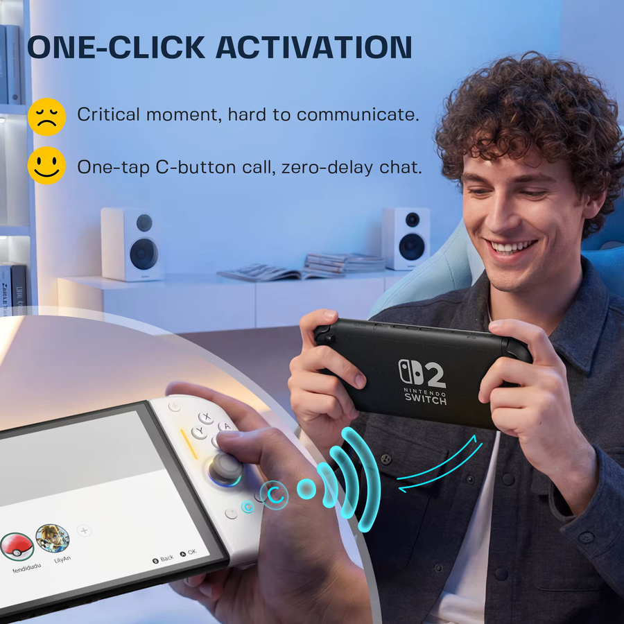 NYXI Hyperion 3 Kabelloser Bluetooth JoyPad für Nintendo Switch in Weiß - Bild 3