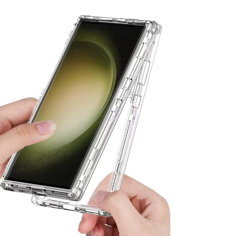 Transparente Schutzhülle für Samsung Galaxy A55 A35 A16 A54 A15 A53 S25 S24 Ultra S24 FE S23 Plus A14 A34 A36 A26 - Bild 3