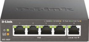D-Link DGS-1005P/E Gigabit PoE+ Switch mit 5 Ports in Schwarz - Bild 2