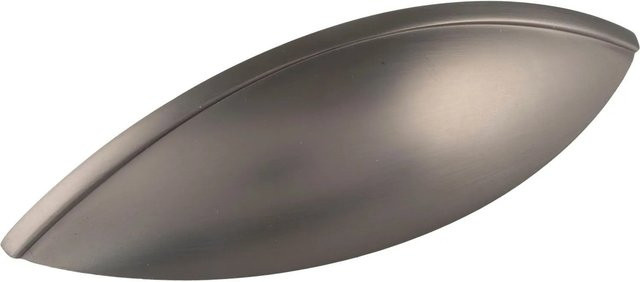 La Nordica Muschelgriff Moss aus Zinkdruckguss in Grau matt, Breite: 96 mm - Bild 1