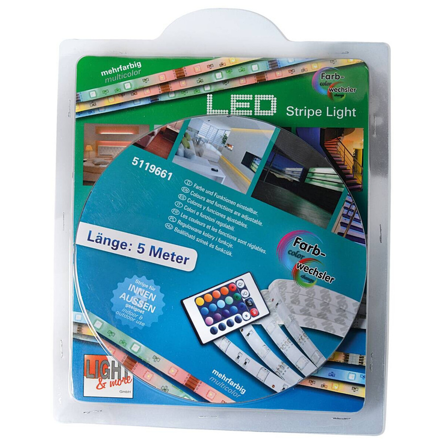 Näve LED-Streifen Stripe RGB, dimmbar, multicolor, Kunststoff, B/H/T: 500 x 0,3 x 1 cm - Bild 3