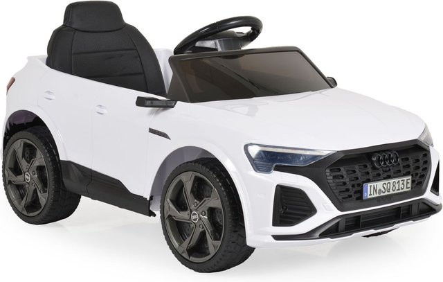 Moni Audi SQ8 e-tron Elektroauto mit EVA-Reifen, Musik und Licht, weiß - Bild 1