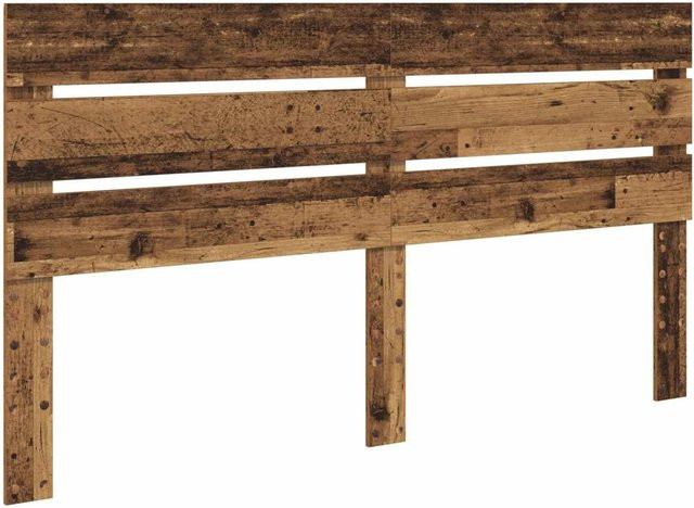 vidaXL Kopfteil aus Holzwerkstoff in Altholz-Optik, Braun, 200 cm - Bild 1