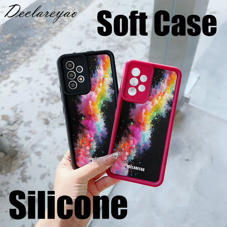 Personalisierbare Silikon Handyhülle für Samsung Galaxy A03 A13 A23 A33 A52 A53 A14 A24 A15 A35 A55 A16 in Schwarz und Multicolour - Bild 2