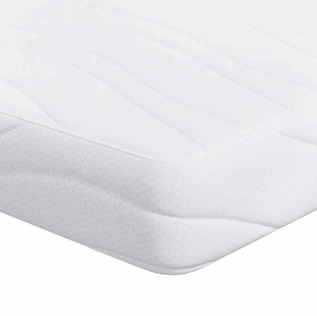 vidaXL Matratze in Weiß mit Jacquard-Stoff, Härtegrad H3, Breite: 90 cm, Tiefe: 190 cm - Bild 1