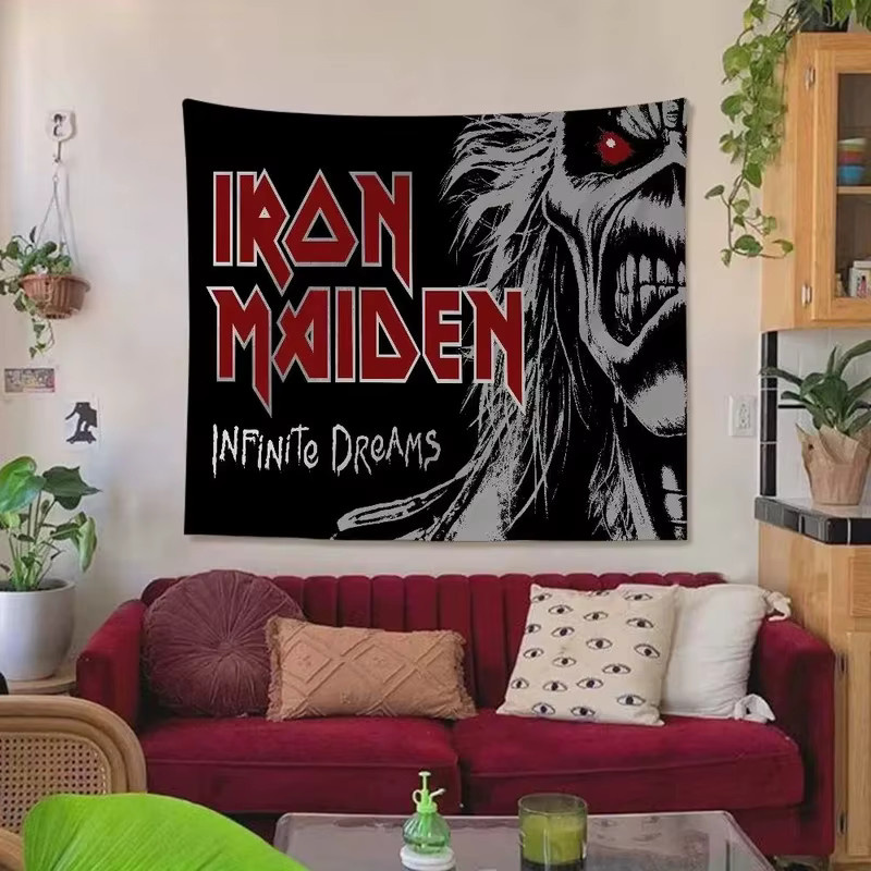 VIKAMA Iron Maiden Infinite Dreams Wandteppich Eddie Heavy Metal Wandbehang, Multicolor, Breite: 60 cm, Höhe: 40 cm - Bild 2