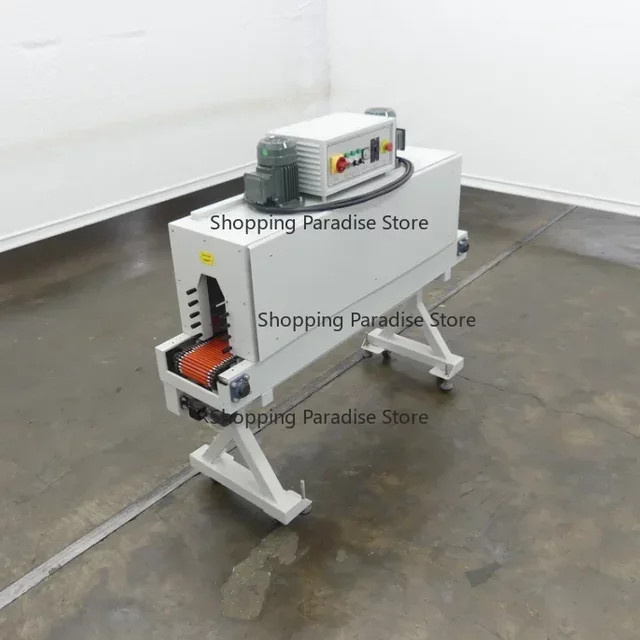 Automatische Schrumpffolien-Etikettierungsmaschine mit Tunnelofen für Kunststoff-Glasflaschen und Metalldosen in Weiß - Bild 1