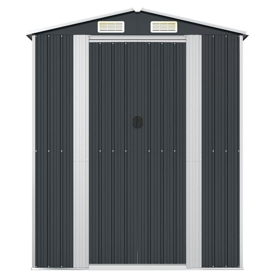 vidaXL Geräteschuppen aus verzinktem Stahl in Anthrazit, B/T/H: 192 x 108 x 223 cm - Bild 5