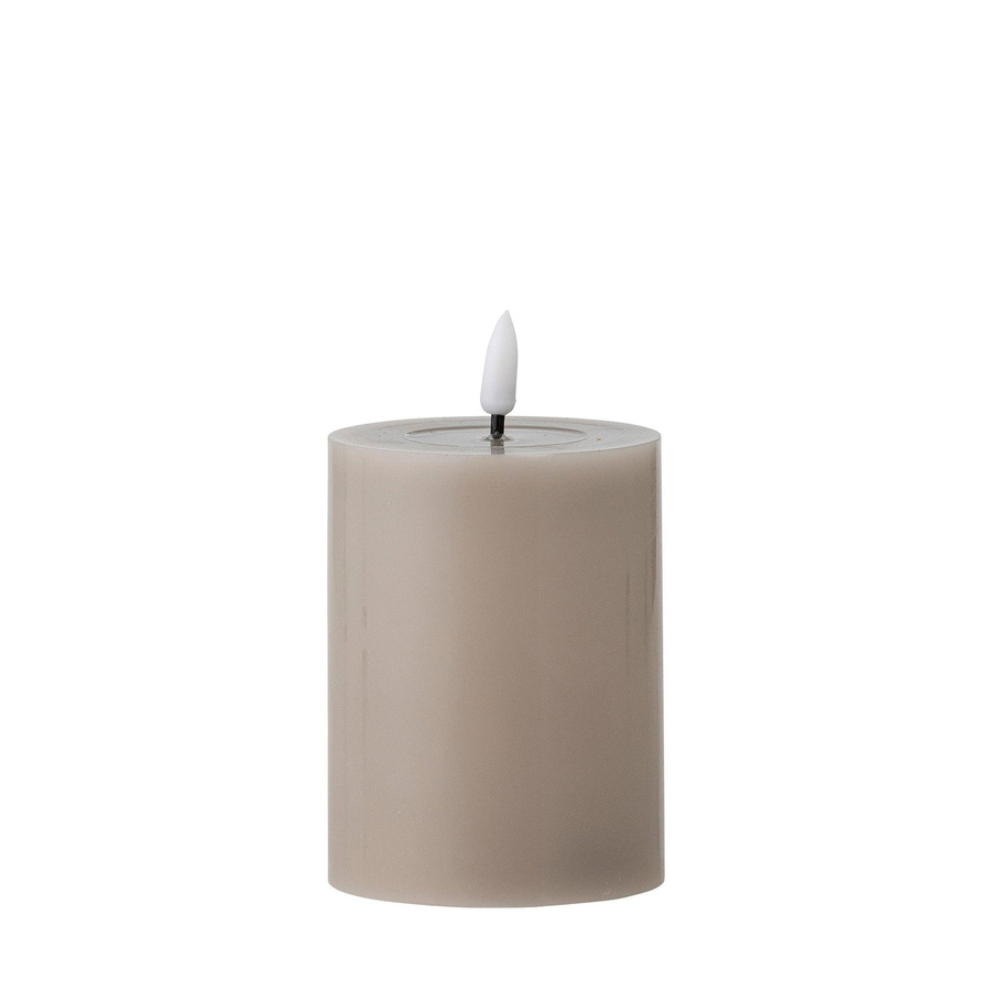 Bloomingville LED-Kerze Ponza beige rund Durchmesser: 7,5 cm, Höhe: 10 cm - Bild 1