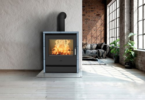 Kaminofen FIREPLACE Rönky in Schwarz mit Speckstein und 11,2 kW Leistung für Dauerbrand - Bild 3