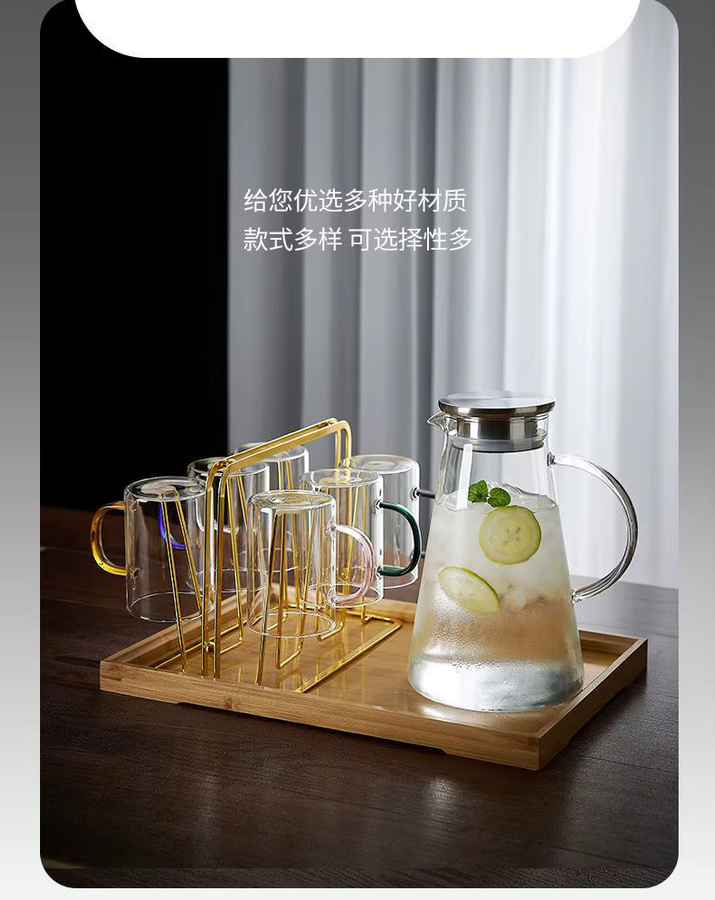 VINRITO Glas-Wasserkocher aus hitzebeständigem Borosilikatglas, transparent, 1800 ml und 2200 ml - Bild 3