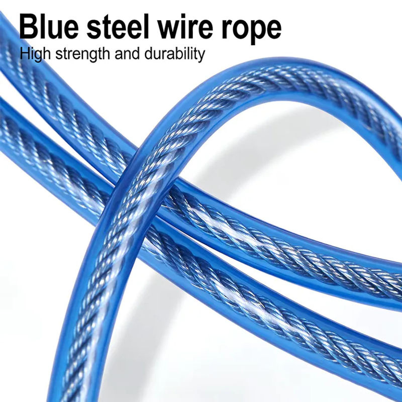 Blaues PVC-beschichtetes Drahtseil aus 304 Edelstahl für Wäscheleinen mit Durchmesser von 1,0-6 mm - Bild 3