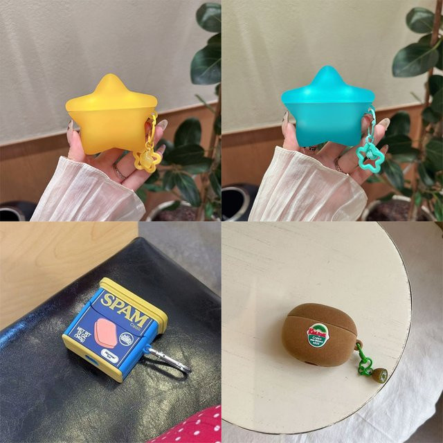 Samsung Galaxy Buds 3 Pro & Buds 3 FE Silikon Schutzhülle mit Sterne Cartoon Design - Bild 1