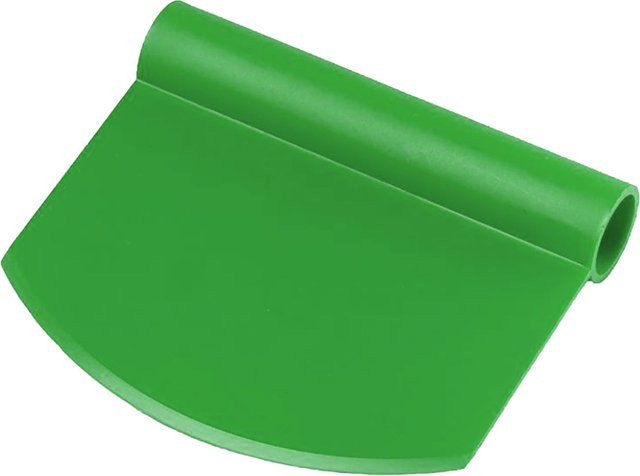 Scaritech Teigschaber aus Kunststoff, rund, Gelb und Grün, 50 Stück Packung - Bild 1