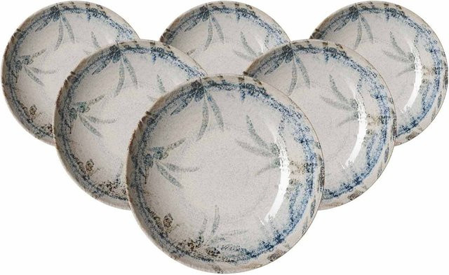 Ritzenhoff & Breker Suppenteller Todi aus Keramik, Mehrfarbig, Floral, Durchmesser: 21 cm, 6er Set - Bild 1