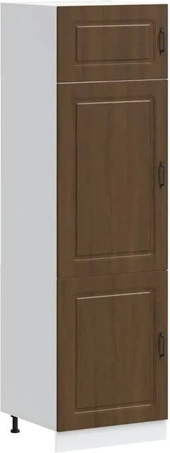vidaXL Küchenschrank Kalmar in Braun Eichen-Optik, freistehende Küchenwand mit Schrankelementen, B/T/H: 60 x 57 x 207 cm - Bild 1