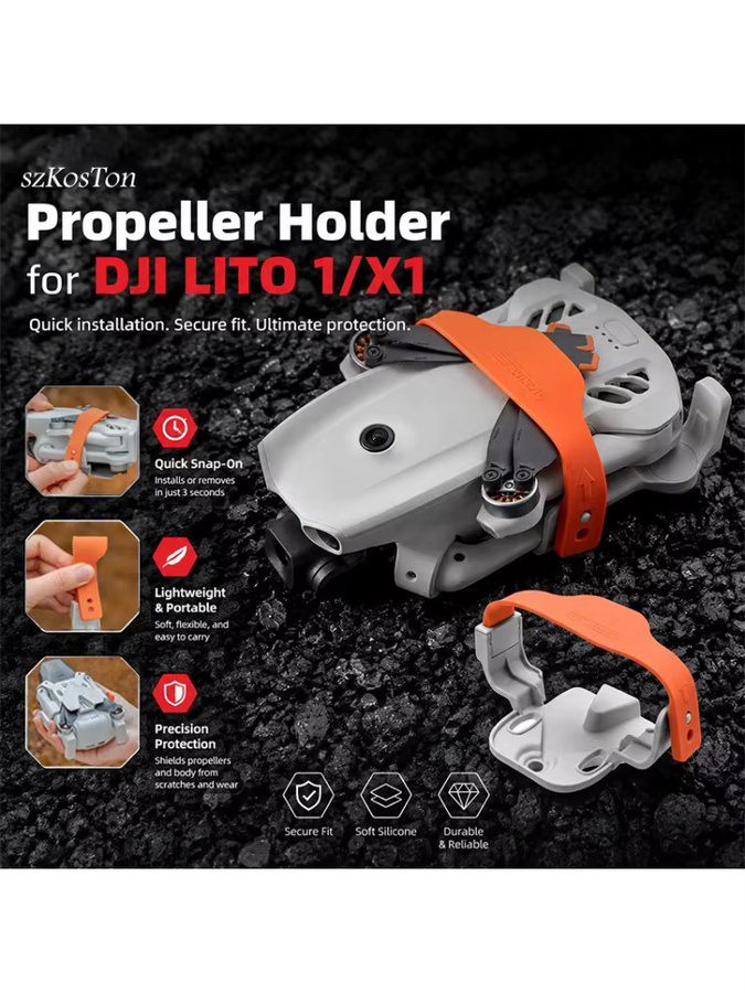 DJI Propellerhalter und Propellerstabilisator für Lito 1/Lito X1 in Orange - Bild 5