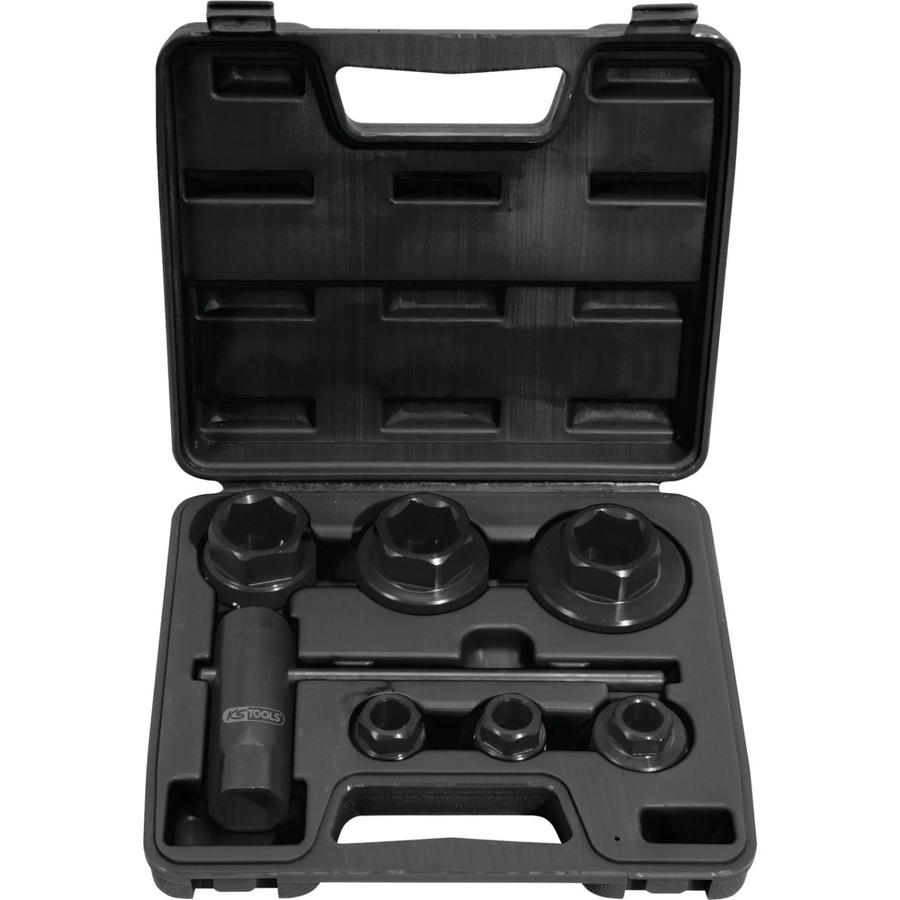 KS Tools Schneideisen-Adapter-Satz, 8-teilig, schwarz - Bild 2