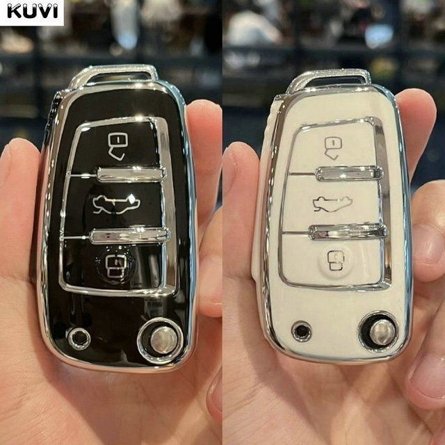 Kuvi TPU Schlüsselhülle für Audi A1 A3 A4 A5 A6 A7 Q3 Q5 Q7 TT als Schutz für deinen Autoschlüssel - Bild 1