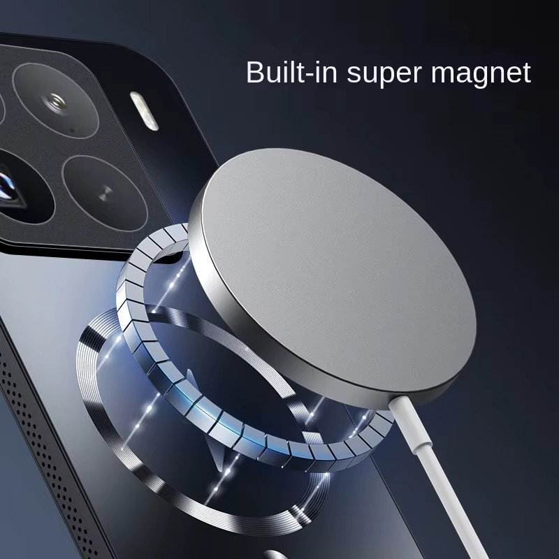 Stoßfeste MagSafe Handyhülle für Xiaomi 17 Pro Max, 15, 14 und 13 Pro mit magnetischer Wärmeableitung und Objektiv-Schutz, Blau, Matt - Bild 4