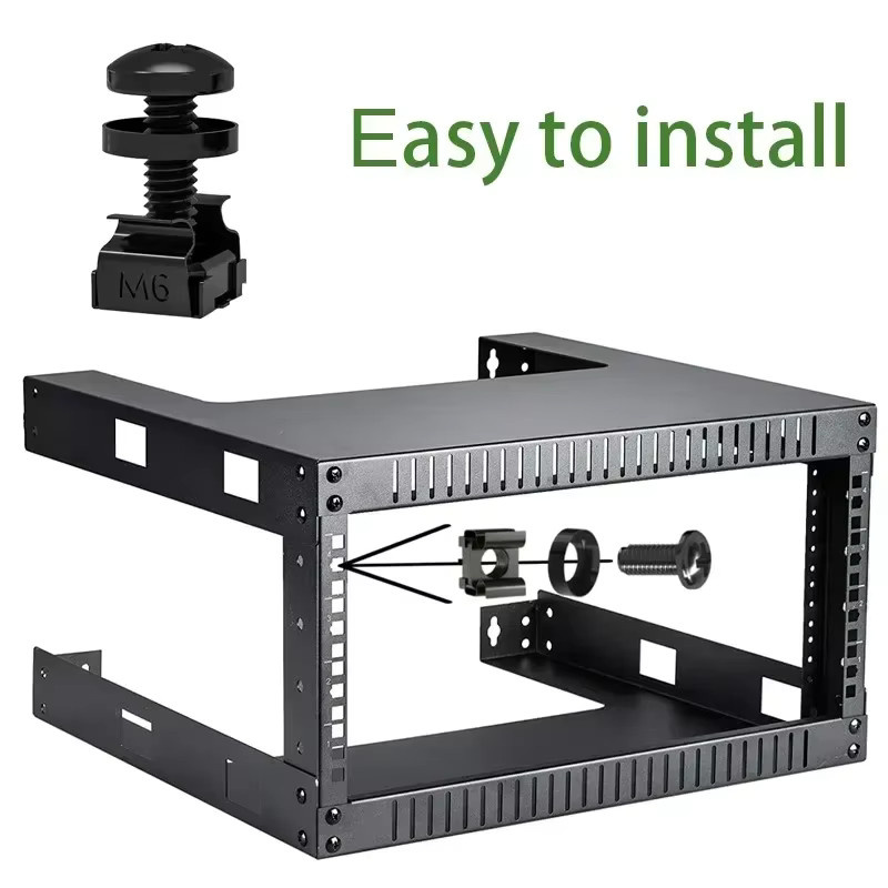 120-teiliges M6 Käfigschrauben Set mit Muttern und Unterlegscheiben in Schwarz für Server-Racks und Schrankmontage - Bild 5