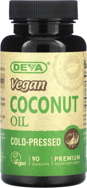 Deva Kokosöl, 90 Kapseln, vegan - Bild 1