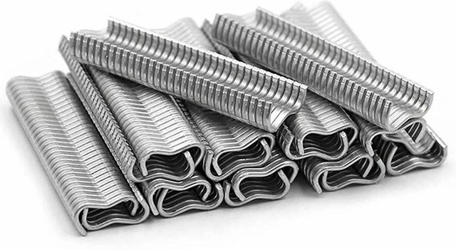 KONNWEI 2400 Stück M-Form Metall-Nägel aus verzinktem Stahl für Tierkäfige und Hühnerställe in Silber - Bild 1