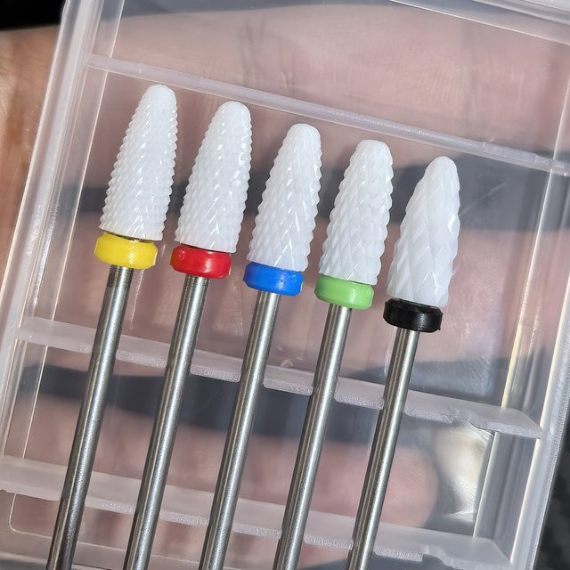 NotNoot Nagelbohrer-Set aus Keramik, 5-teilig, 3/32 - Bild 1