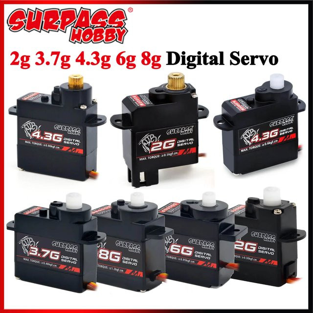 Surpass Hobby Mini Digital Servo, Kunststoff/Metall, Schwarz - Bild 1