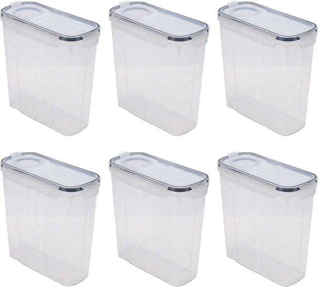 Fishine Filament-Aufbewahrungsboxen Set mit 6 wasser- und staubdichten Spulenbehältern, 24 Etiketten und 1 Stift, Farbe: Weiß/Transparent - Bild 1
