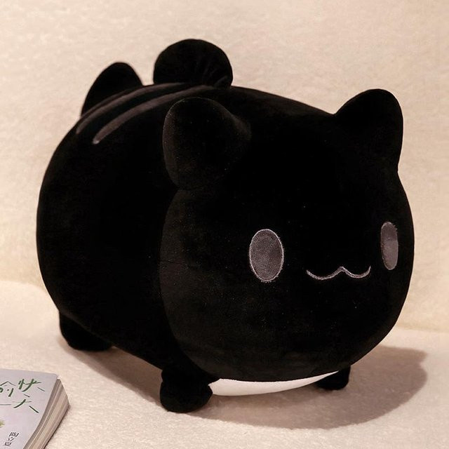 Kidsly Niedliche Katze Plüschtier, Schwarz, Plüsch / Textil - Bild 1