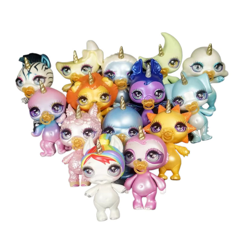 Playmates Einhorn, Cartoon Tier Modell, fully articulated, bunt - Bild 2
