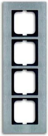 Busch-Jaeger 4fach Rahmen aus Edelstahl in Silber 2CKA001754A4257 - Bild 1