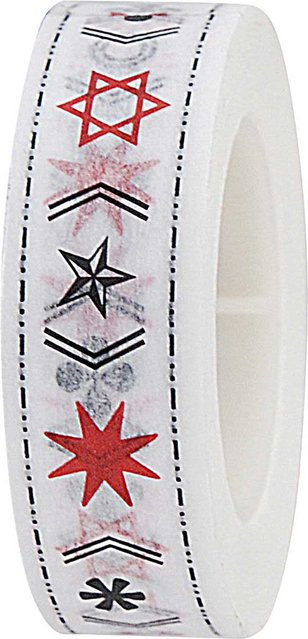 Rico Design Washi Tape Symbole Mehrfarbig Breite: 1,5 cm, Länge: 10 m - Bild 1