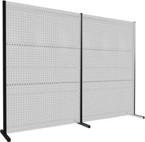 Kappes Trennwand RasterPlan Doppelfeld 180 Grad in Grau RAL 7035, Höhe: 200 cm - Bild 1