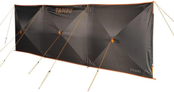 TAMBU Windschutz PRAKI Sichtschutz für Camping, Strand und Garten mit Quick Set Up, B: 405 cm, H: 135 cm