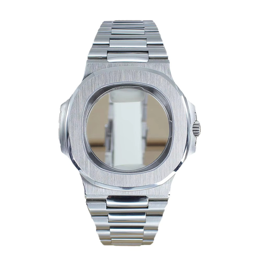 FEIYASHI Uhrengehäuse Silber, 43,3 mm, Saphirglas, 10 ATM - Bild 3
