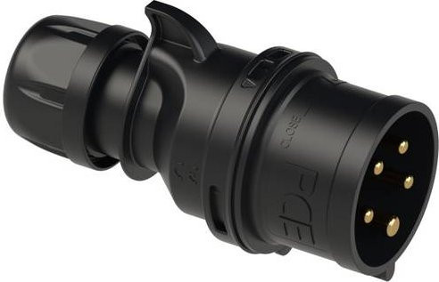 PCE venttechnik CEE Stecker 32A 5polig 400V Schwarz - Bild 1