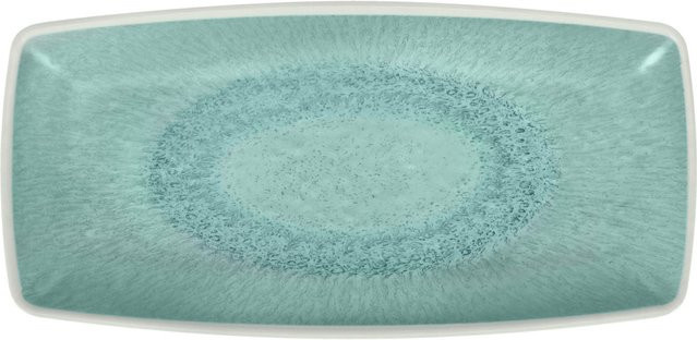 VEGA Servierplatte Torto aus Melamin, 6er Pack, türkis/blau, rechteckig, Länge: 29,4 cm, Breite: 14,3 cm, Höhe: 2,7 cm - Bild 1
